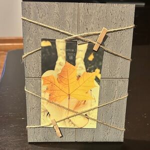 Rustic Gray Twine Photo Frame - Home Accents